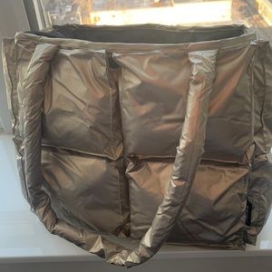 Silver Puffer purse